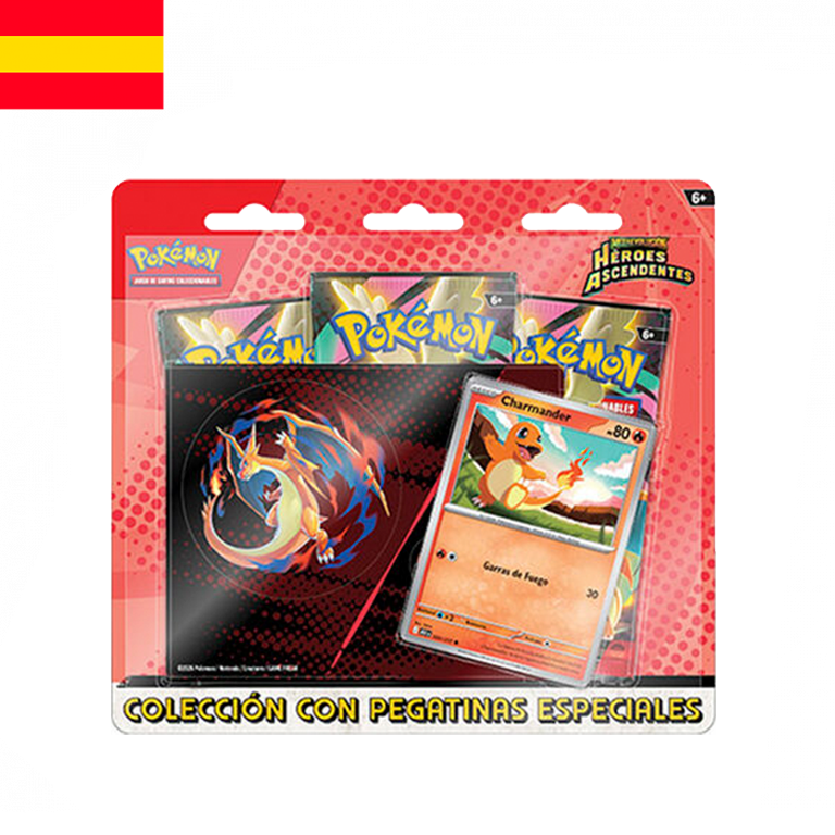 Pokémon - Blister Sticker Mega Charizard Heroes Ascendentes (ESP)