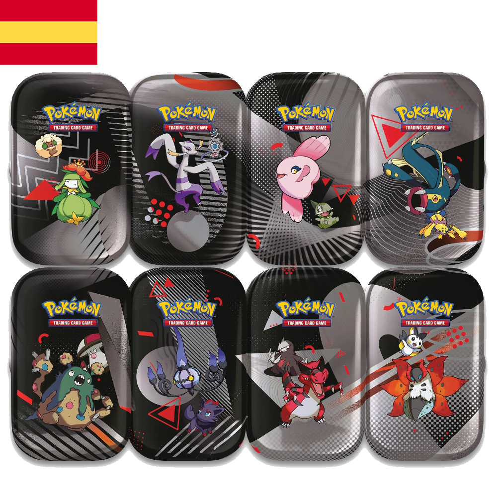 Pokémon - Mini Latas de Llama Blanca y Fulgor Negro (ESP)