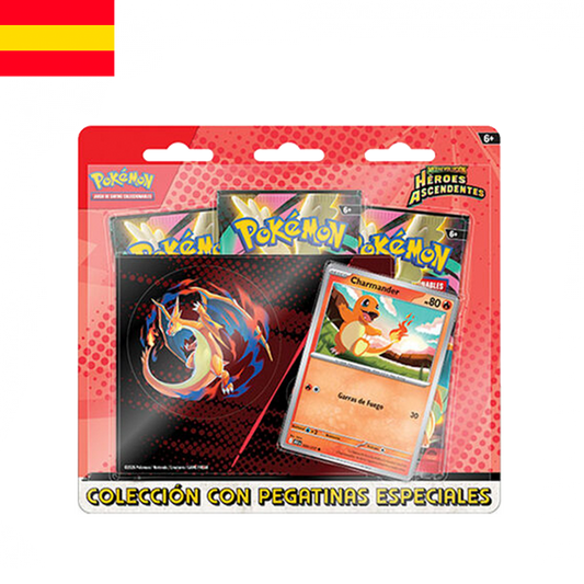 Pokémon - Blister Sticker Mega Charizard Heroes Ascendentes (ESP)