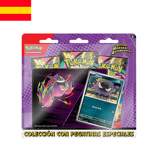 (RESERVA) Pokémon - Blister Sticker Mega Gengar Heroes Ascendentes (ESP)