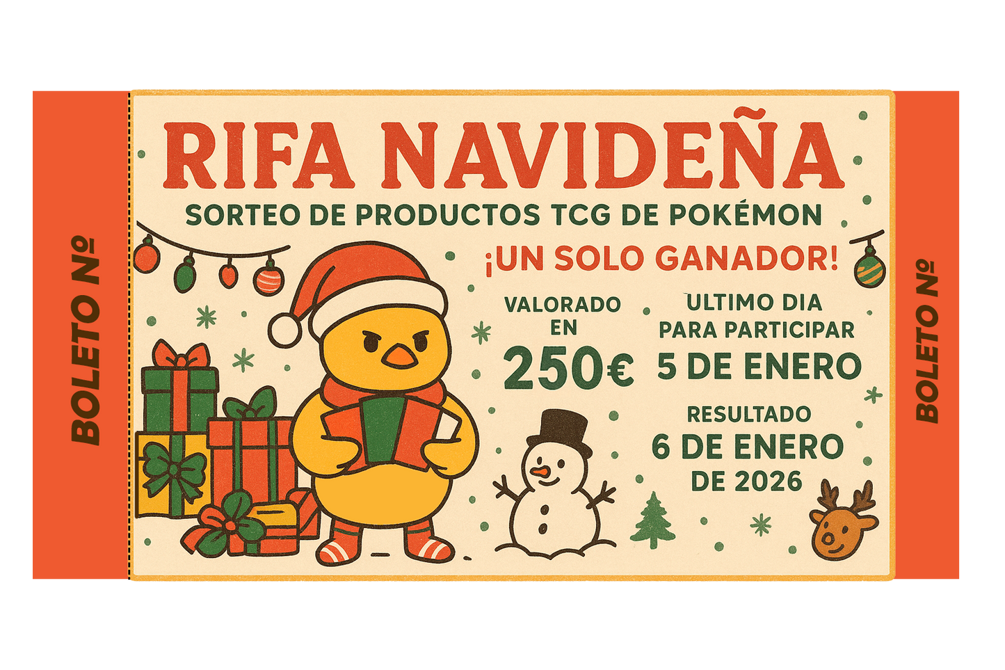 BOLETO NAVIDEÑO GranCards