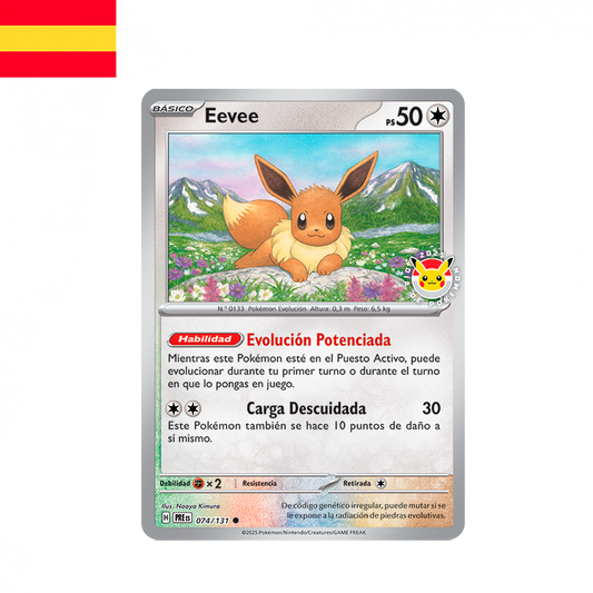Pokémon - Carta Promo del día de Pokémon 2025 de Eevee (ESP)